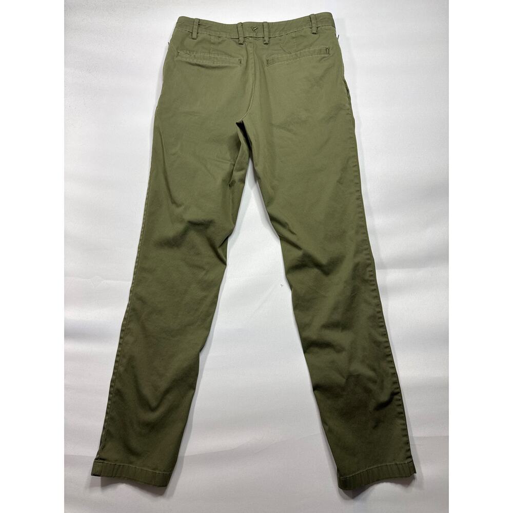Birddogs Men's Slim Fit Stretch Army Green Chino Pants - Size 30x32 (29x30.5) - Picture 2 of 4